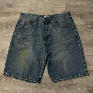 y2k 2000s phat farm grunge skater denim shorts size 36